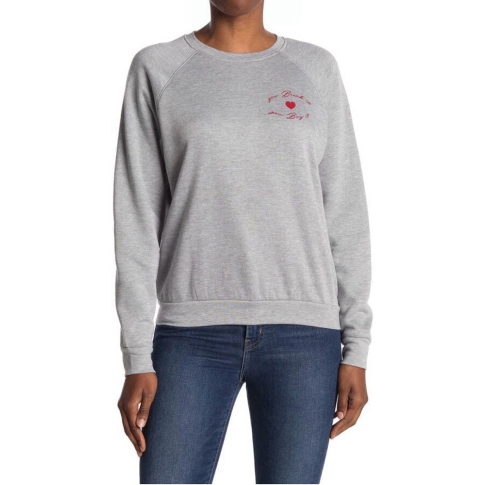 Project Social T Los Angeles You Break It You Buy It Gray Sweatshirt, XS